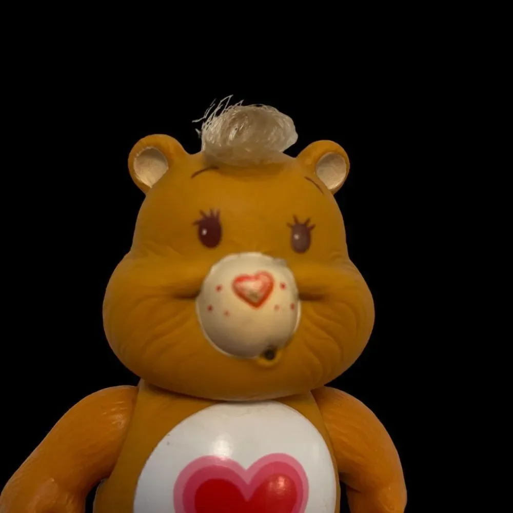Vintage 80’s Care Bears Tenderheart Bear Posable Figurine.